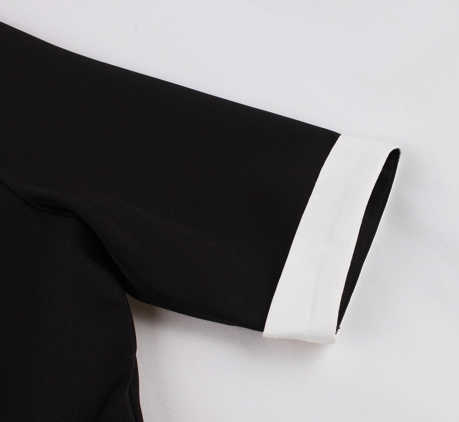 Women's Slim Fit Slim Waist High-End Color-Block Office Chic Maxi Dress for Summer 8