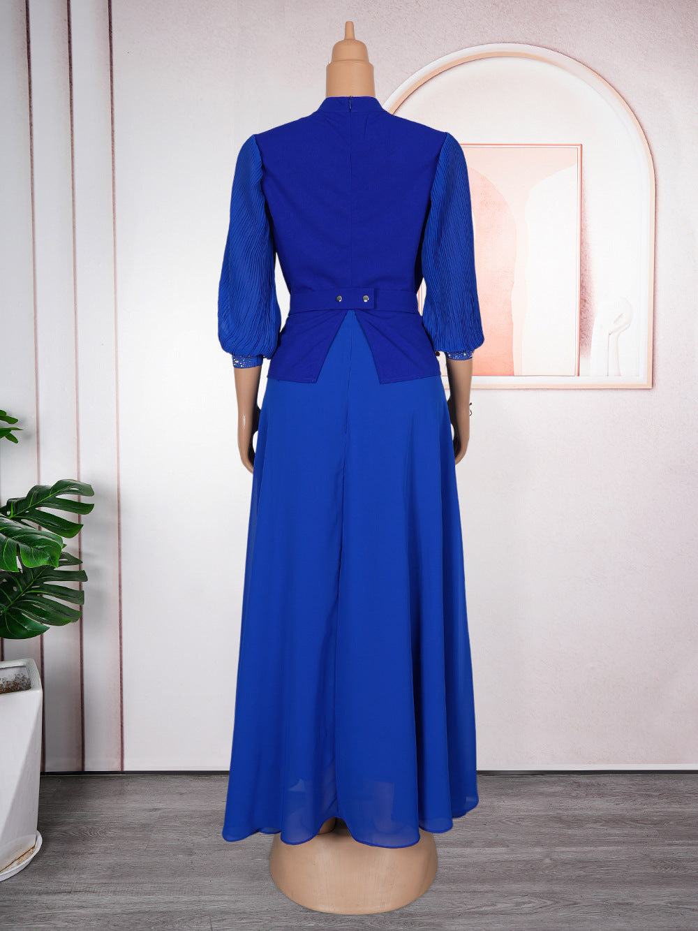 Career Women's Muslim Africa Beaded Fashion Plus Size Dress 12