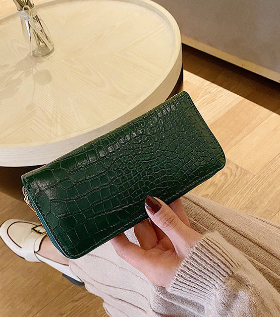 French Pattern Long Zipper Clutch Women's Wallet 18