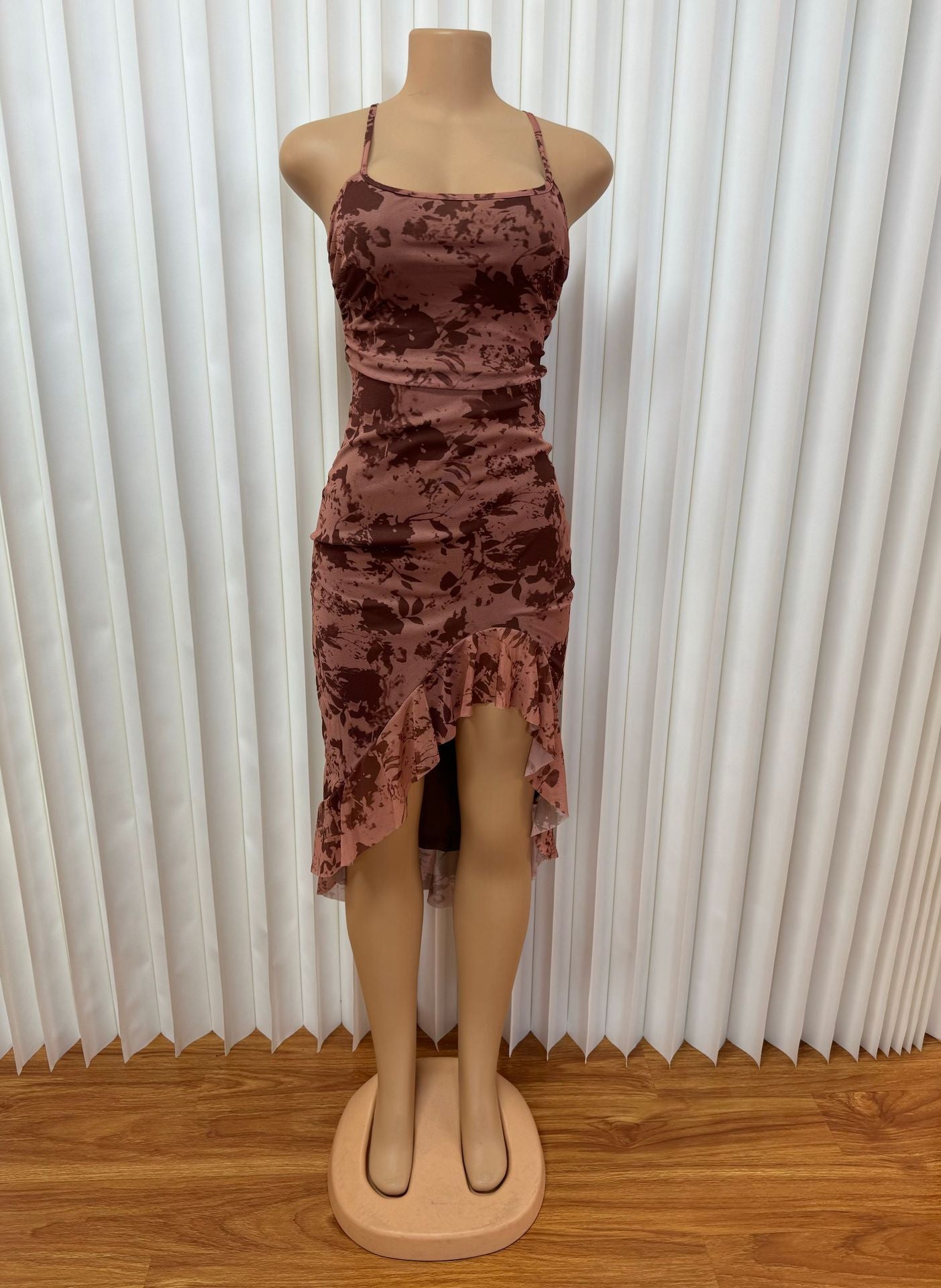 Lace-Up Sexy Slim Irregular Bodycon Dress 6