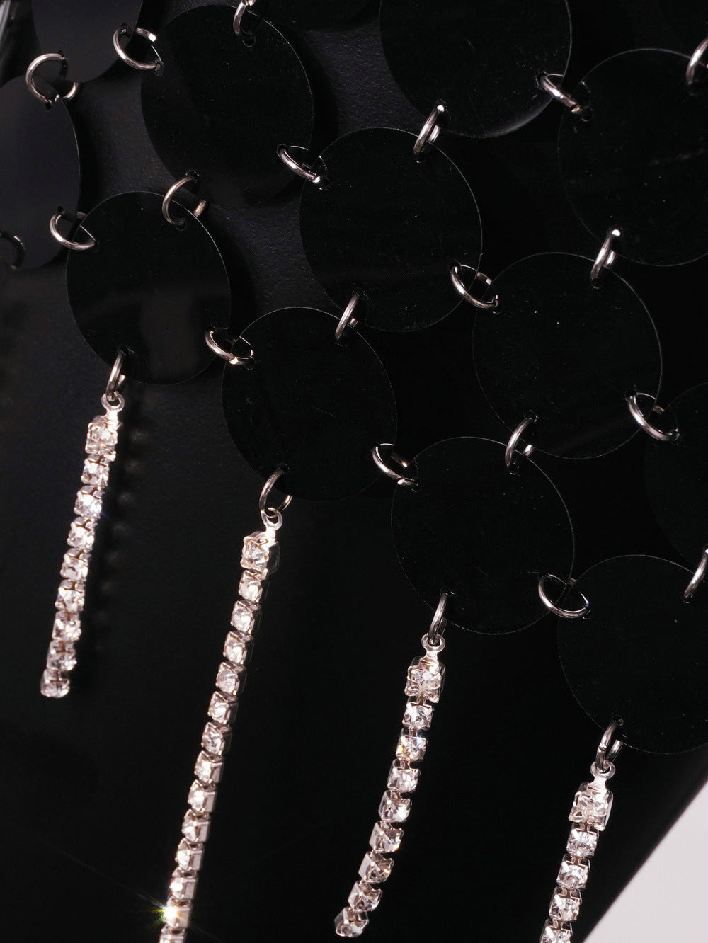 Women Punk Style Sexy Style Sequin Patchwork Skirt 14