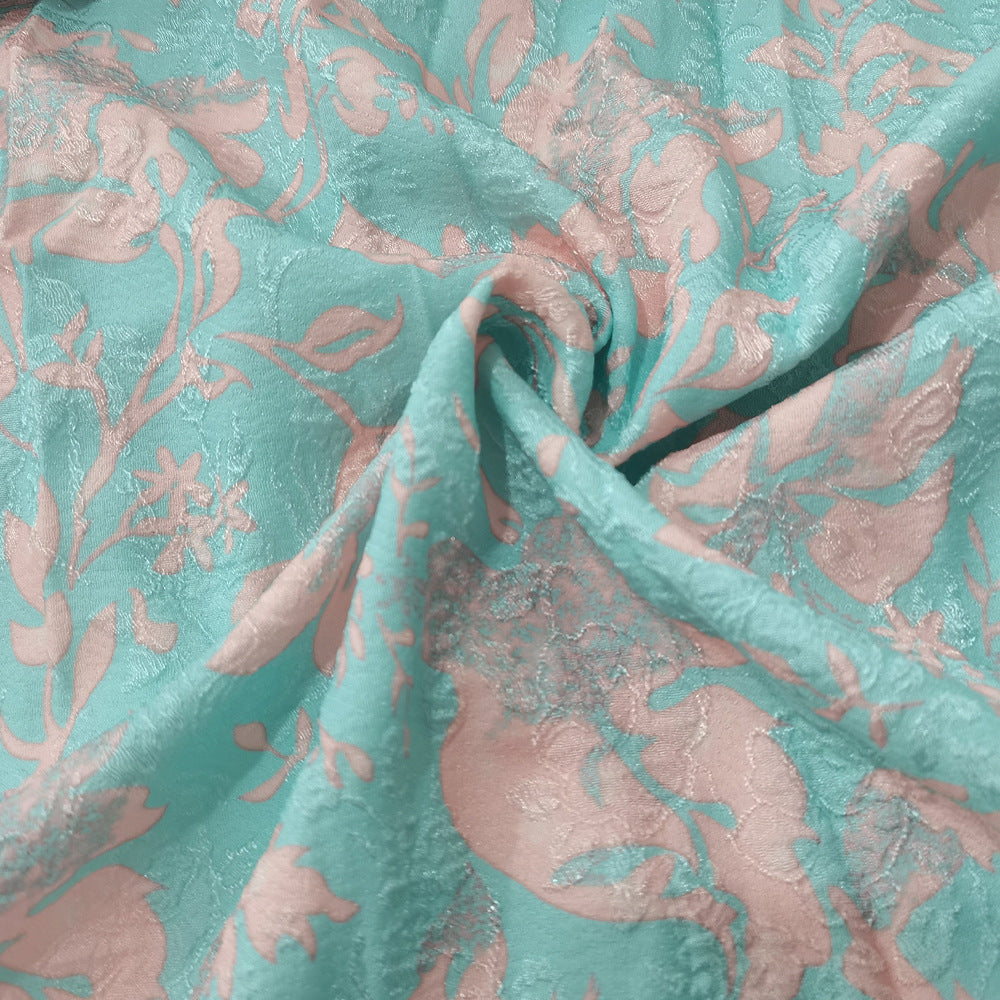 Women's Round Neck Jacquard Swing Dress 6