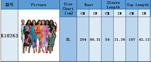 Women'S Fall V-Neck Bat Sleeves Print Dress 27