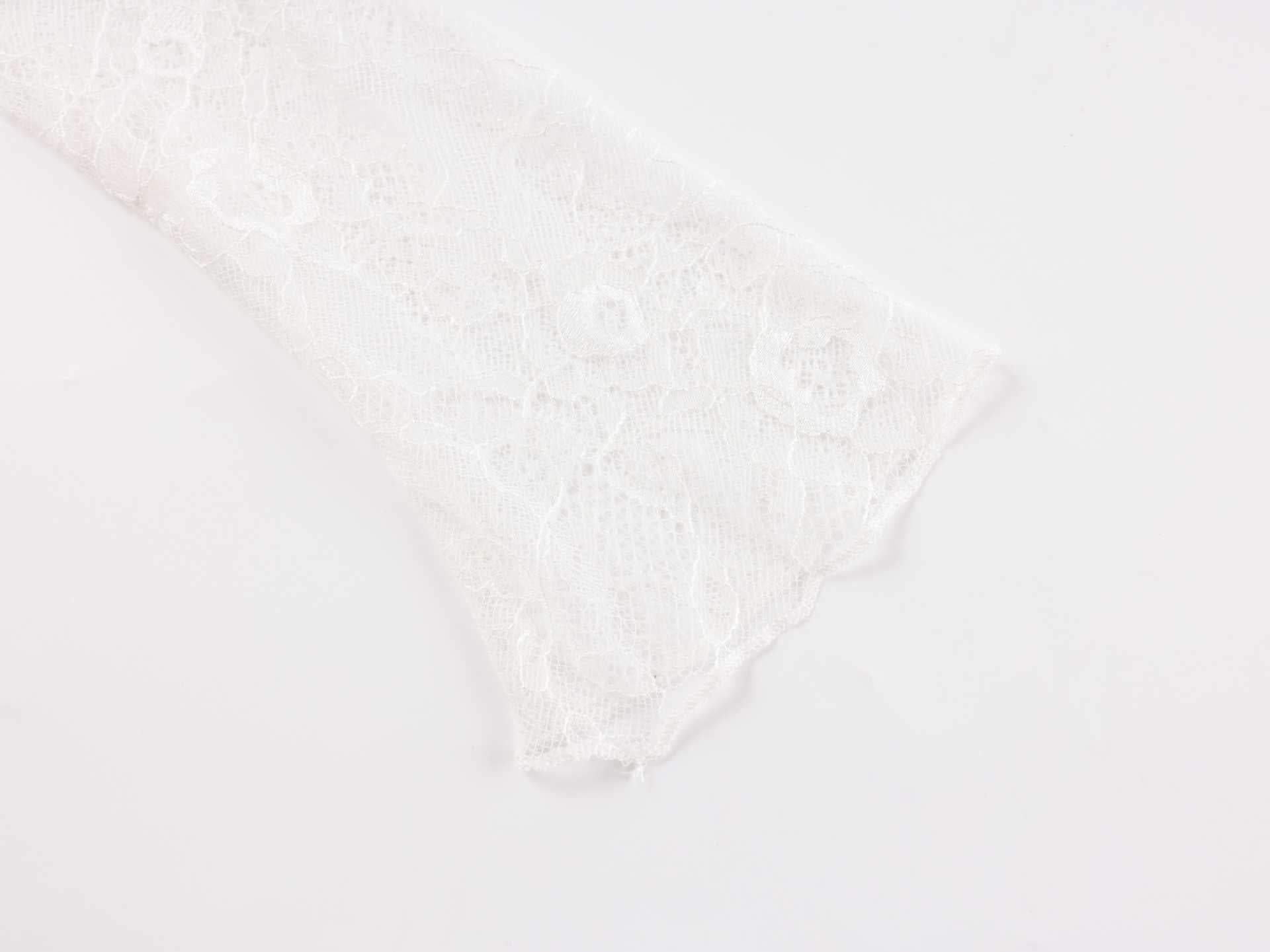 Women's Chic Lace Patchwork Off-Shoulder Knit Short Dress 22