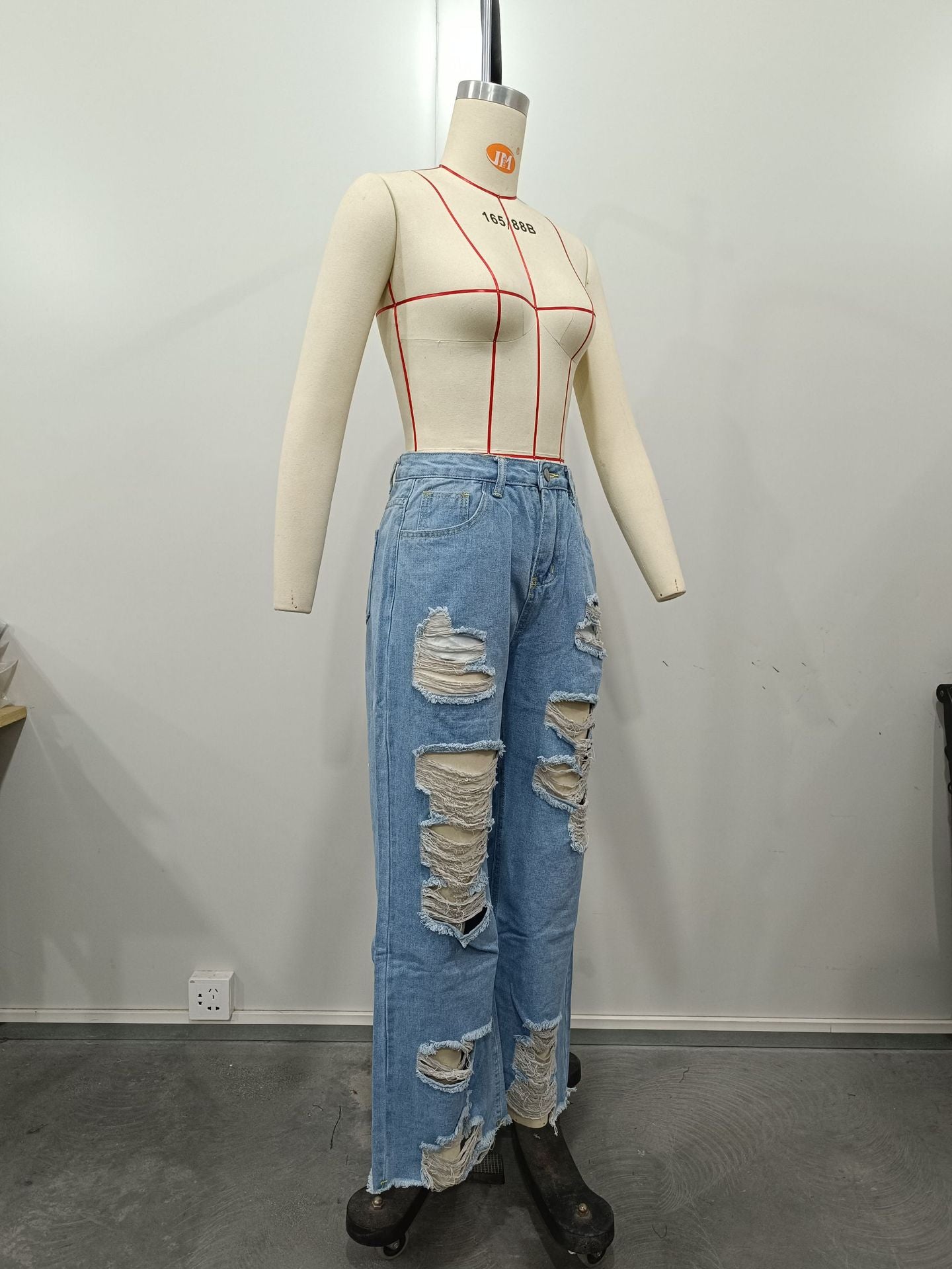 Sexy Fashion Ripped Denim Pants 11