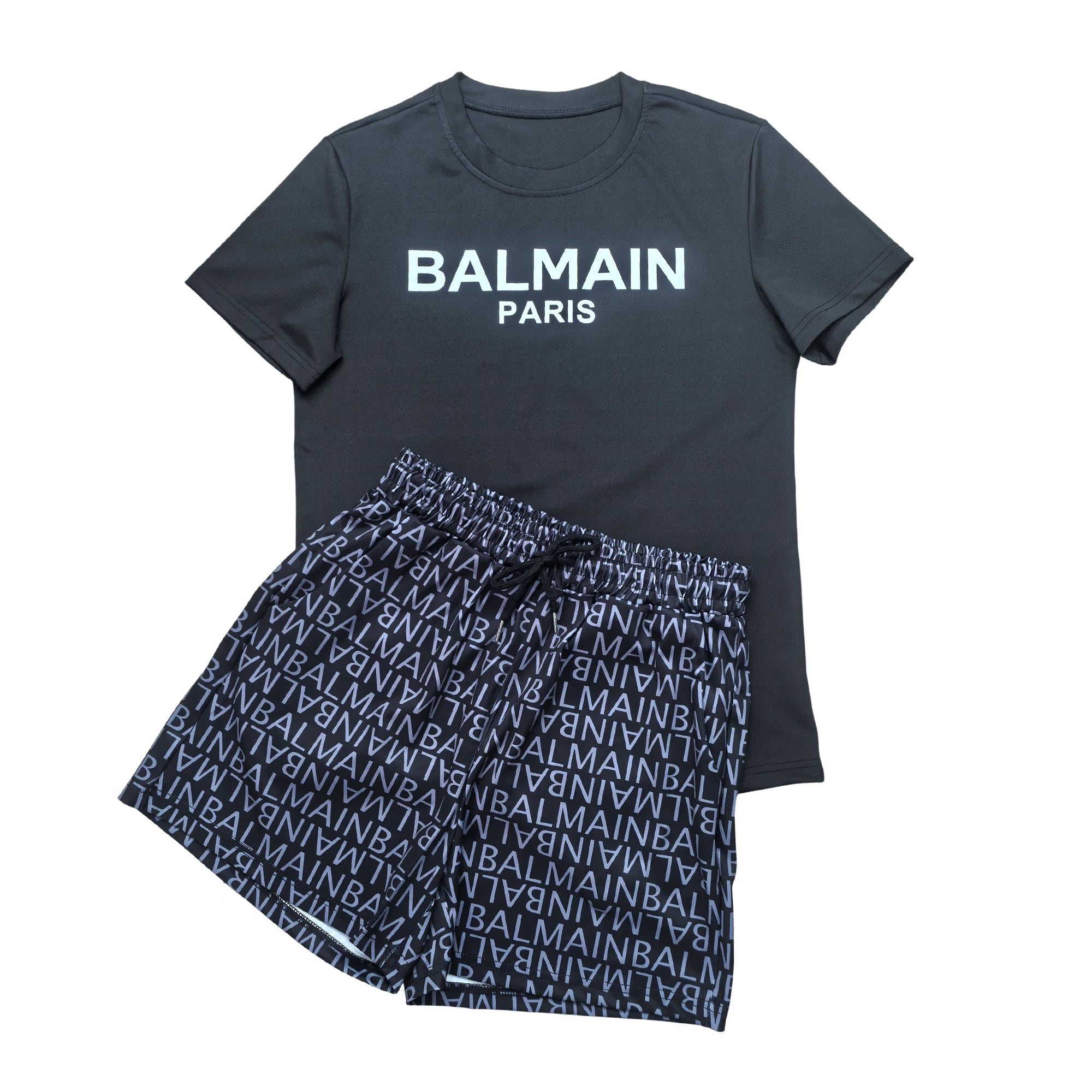 Women summer casual top and printed shorts two-piece set 13