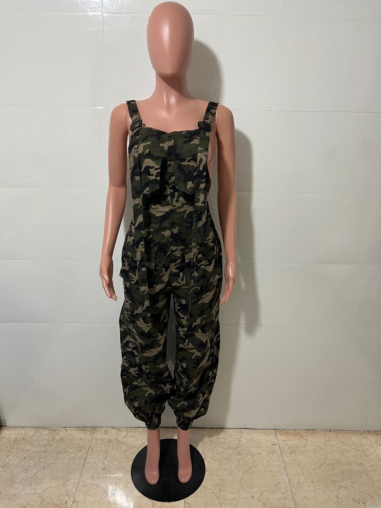 Women's Casual Loose Camouflage Cargo Jumpsuit/Overalls 7