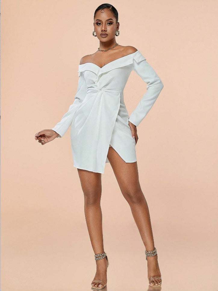 Women sexy style Off Shoulder dress 4