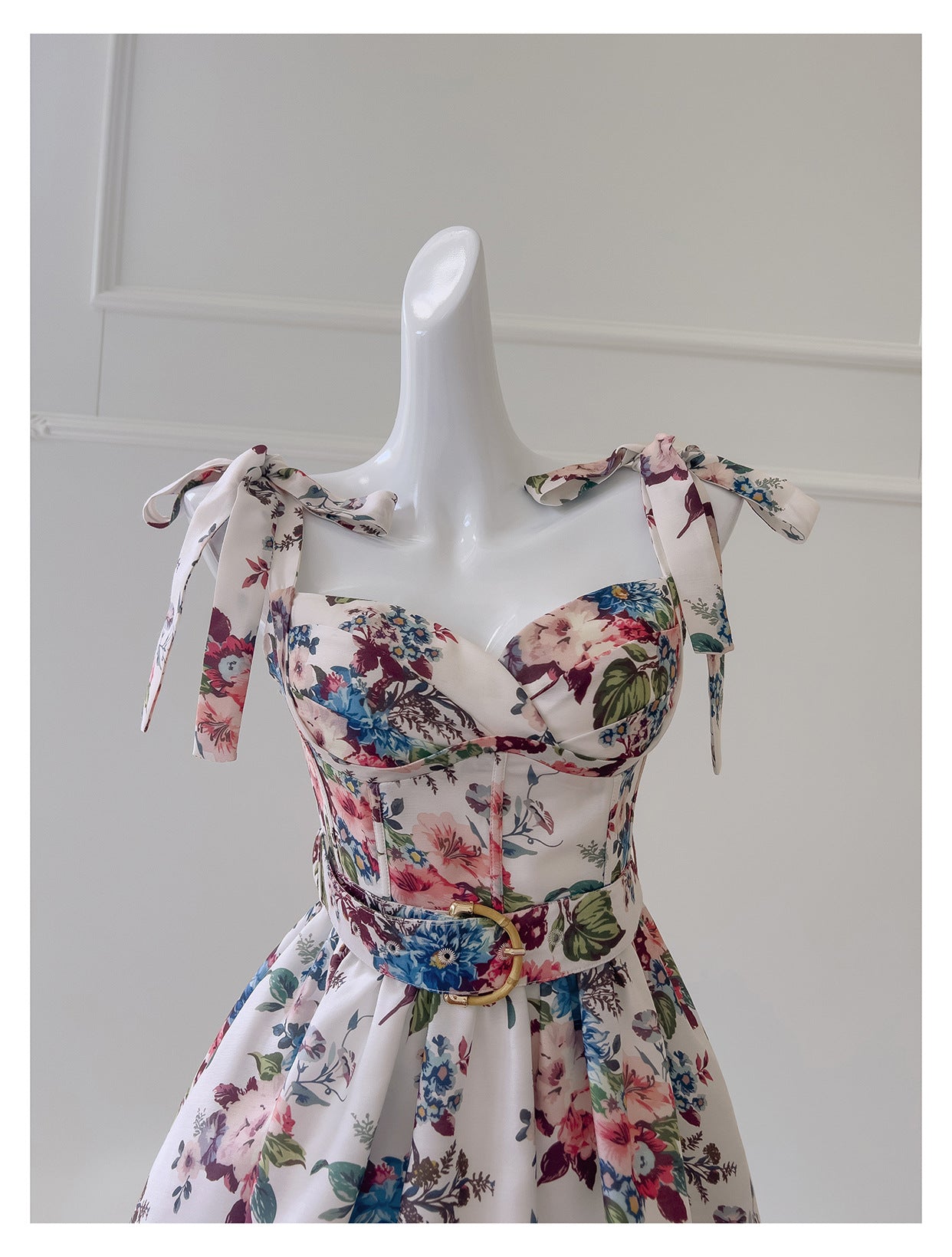 Women summer Strapless suspender dress 6