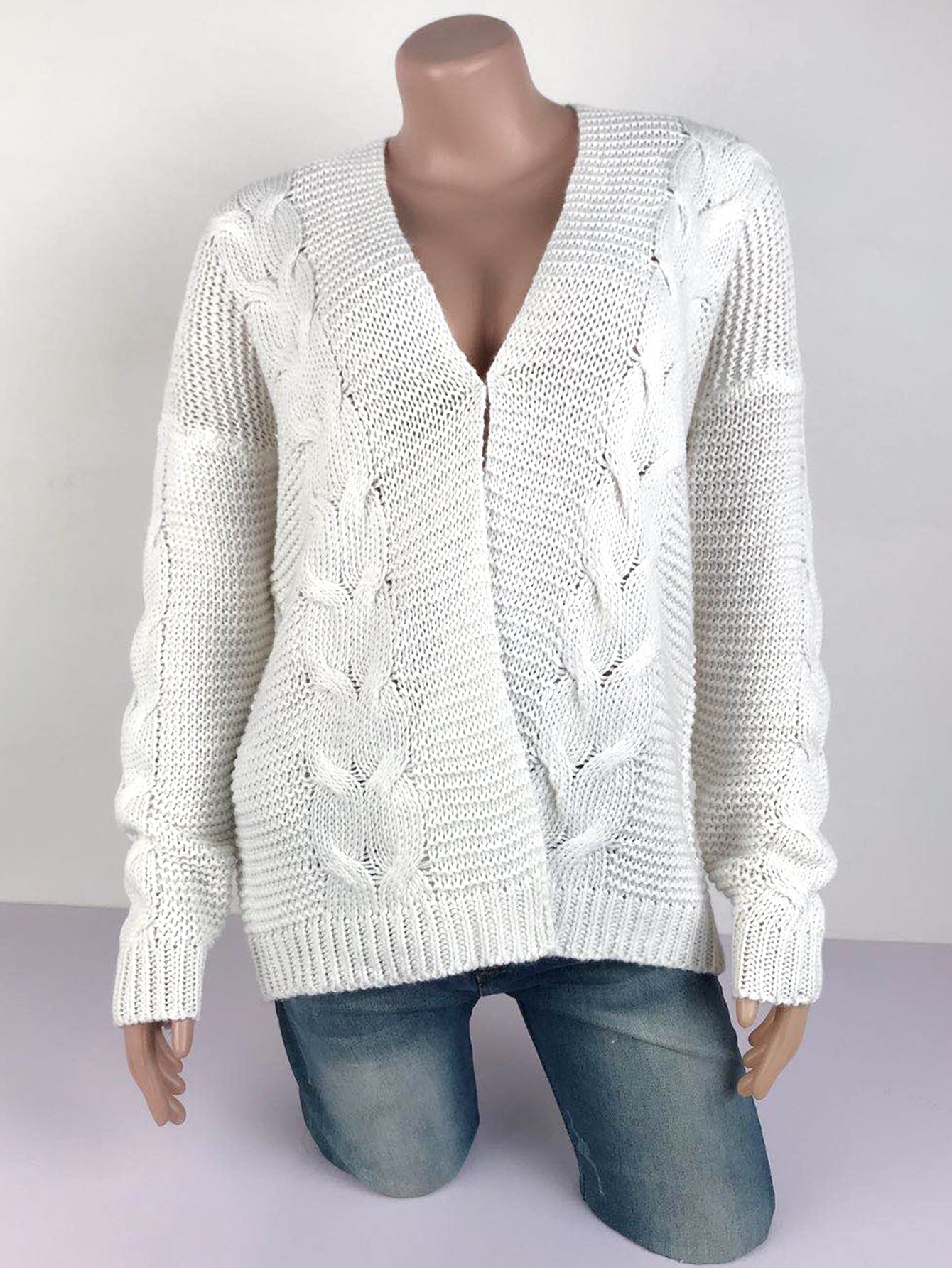 Autumn And Winter Sweaters Warm Knitting Cardigan Tops For Women 20