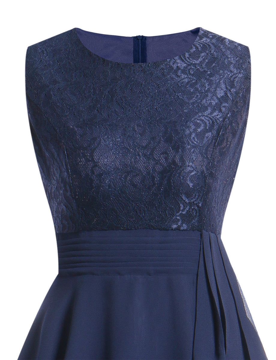 Women chiffon lace dress 34