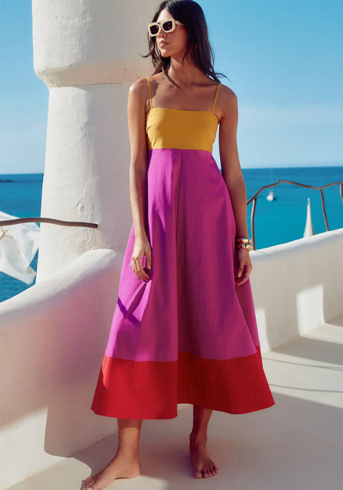 Women Summer Beach Holidays Strap Dress