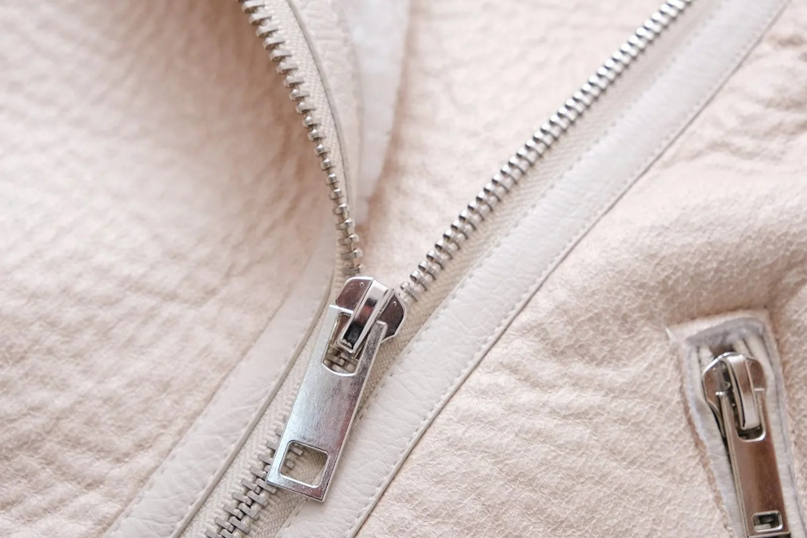 Women Lamb Wool PU-Leather Warm Jacket 15