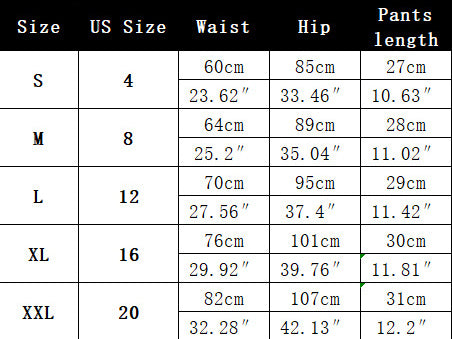 Women Sexy Printed Shorts Yoga Pants 5