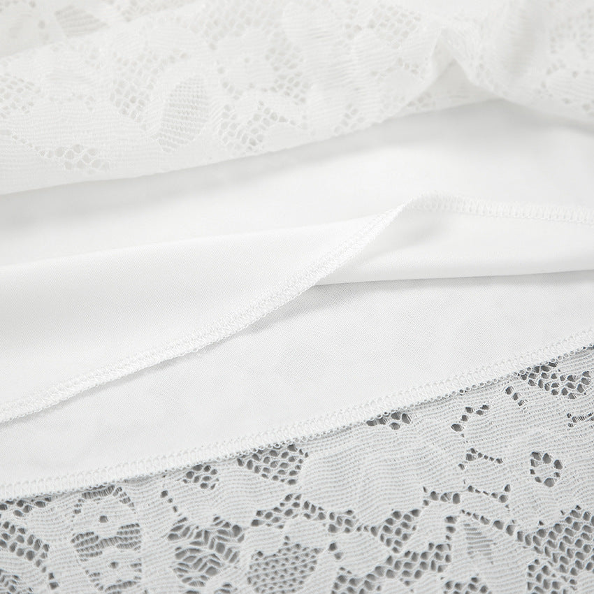 Spring Jacquard Lace Cut-Out Fashion Sexy Long Skirt 15