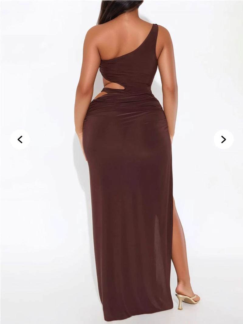 Women formal party solid sexy hollow bodycon dress 4