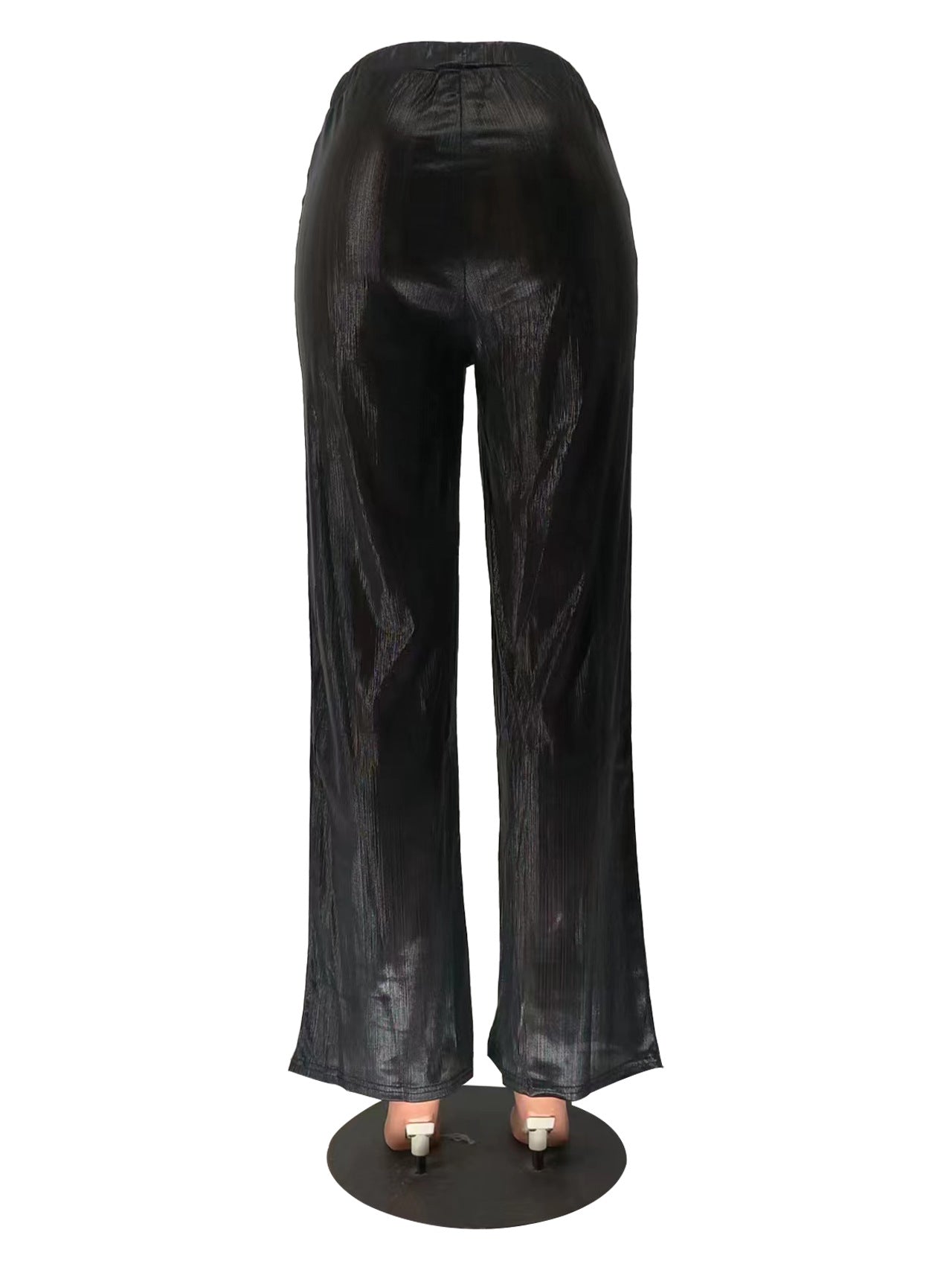 Women Casual Solid Wide-leg Pants 13