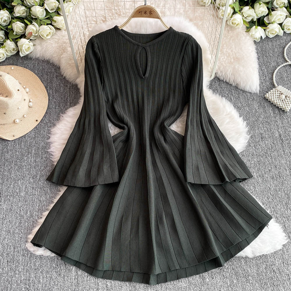 Women Knitting Sweater Dress 9