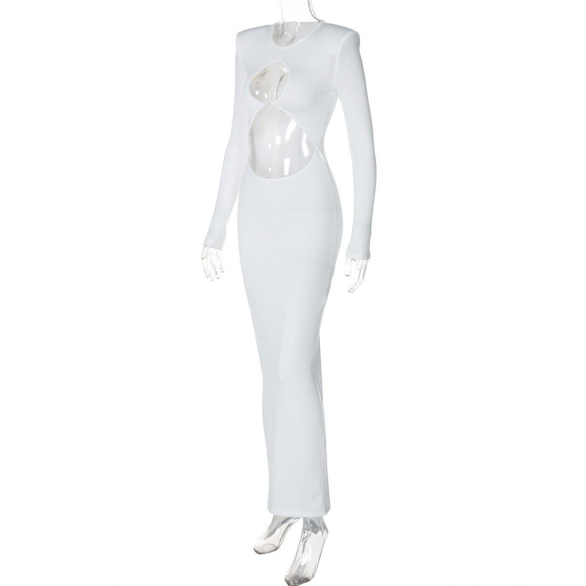 Women's Autumn Fashion Sexy Hollow Split Bodycon Dress For Women 8