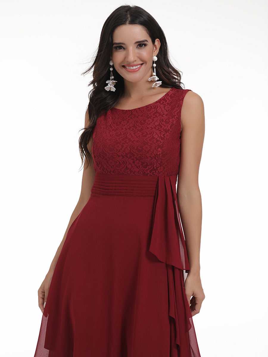 Women chiffon lace dress 20