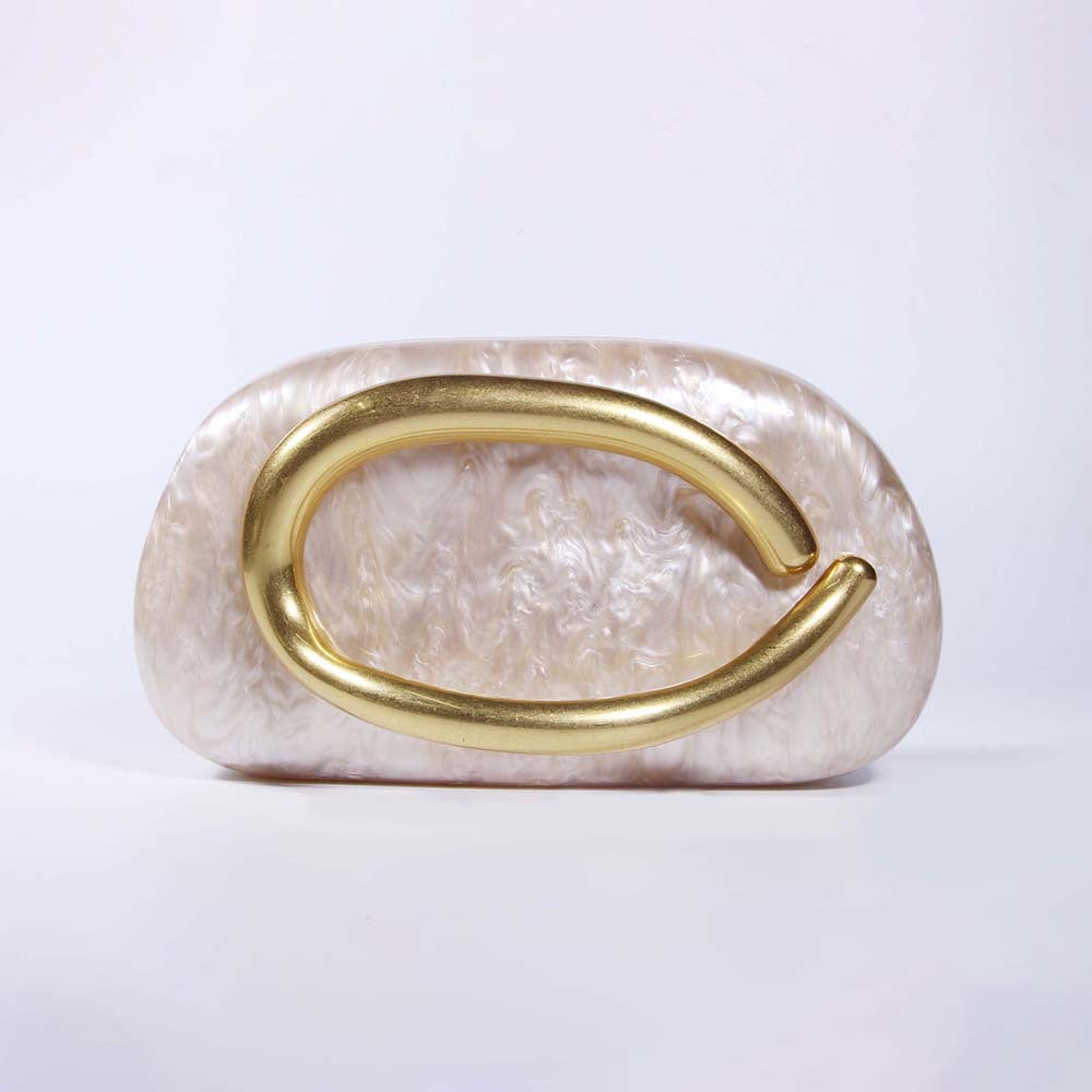 Women's Shoulder/Crossbody Bag Shell Acrylic Clutch for Wedding & Evening Party 9