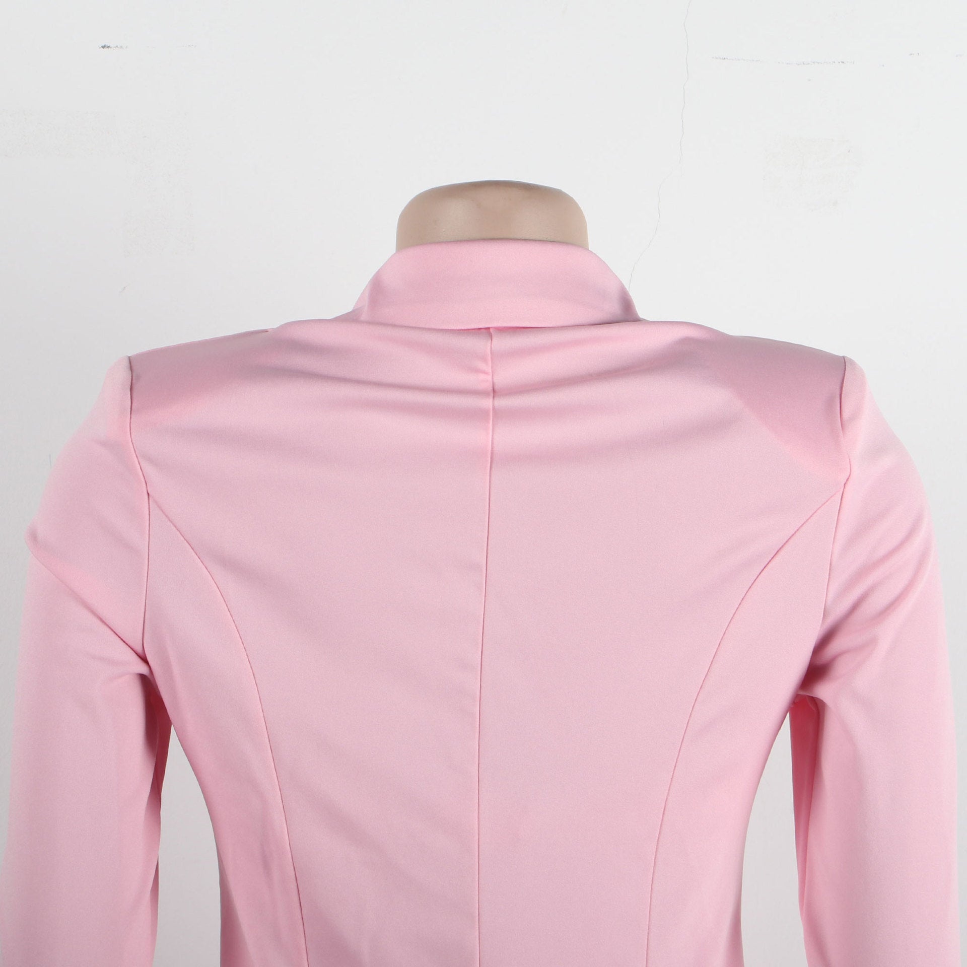 Sexy Solid Color Beaded Bra Blazer Dress Two-Piece Set 18