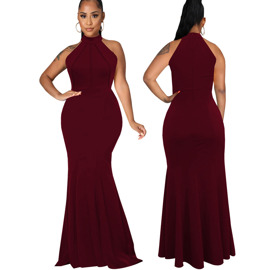 Women Sexy Solid Sleeveless Dress 14