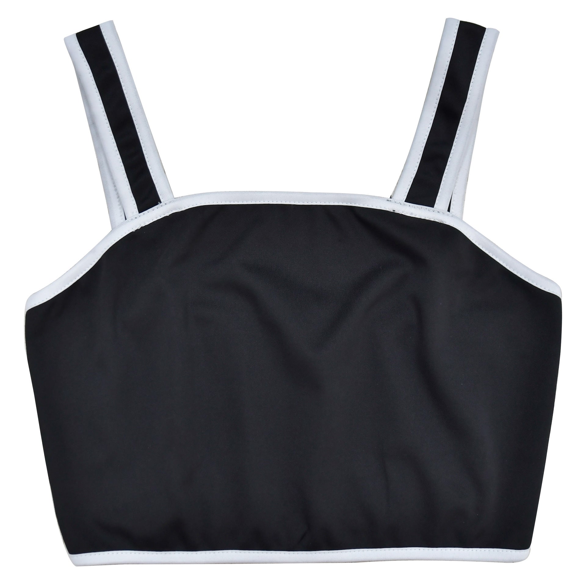 Women Solid Strapless Top Shorts Two-Piece Set 17