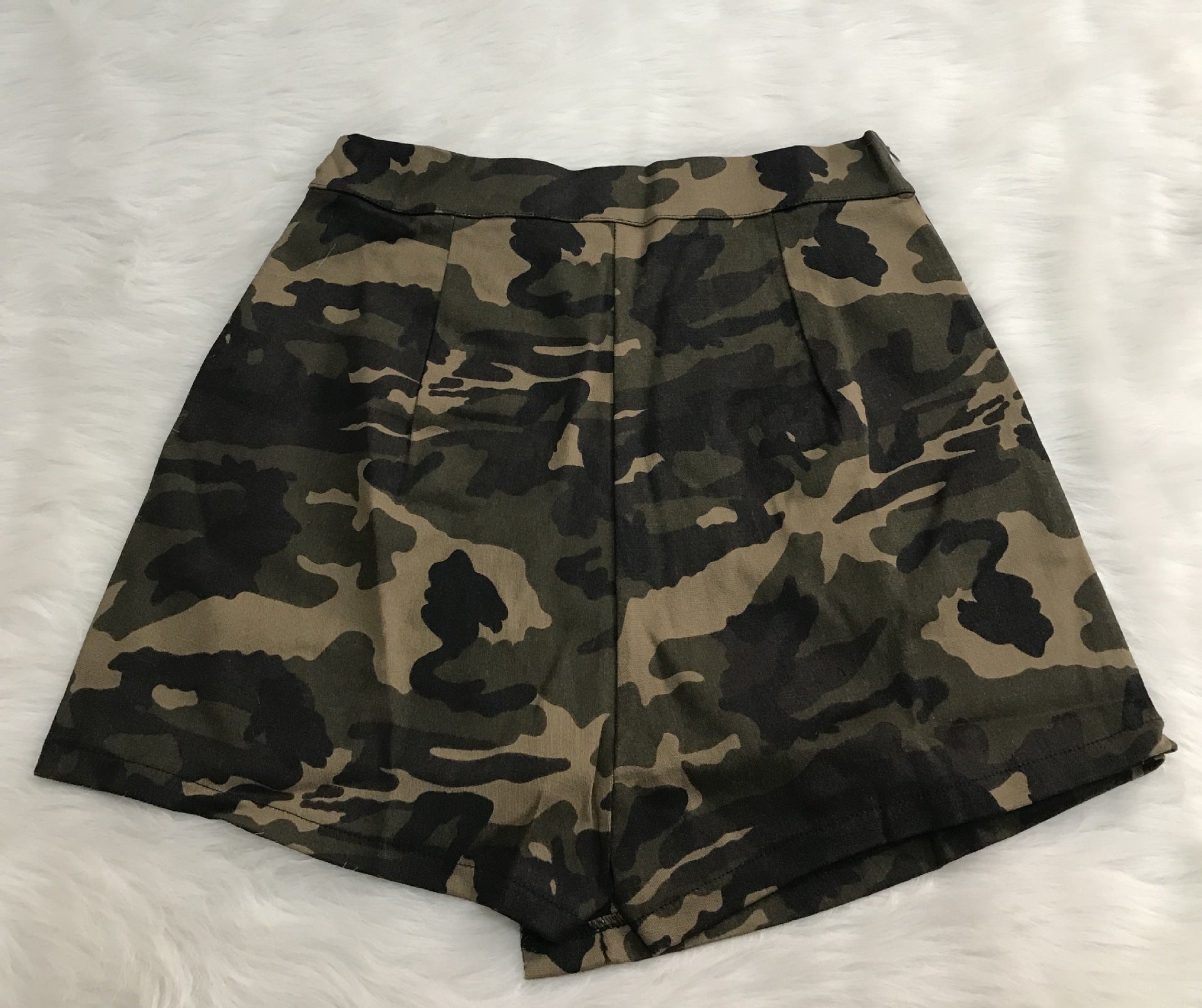 Summer Women's Casual Camo Pocket Shorts 14