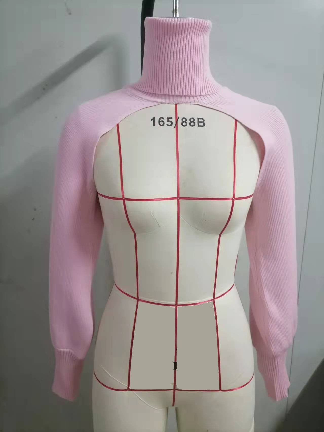 Women Lantern Sleeve High Neck Sweater 12