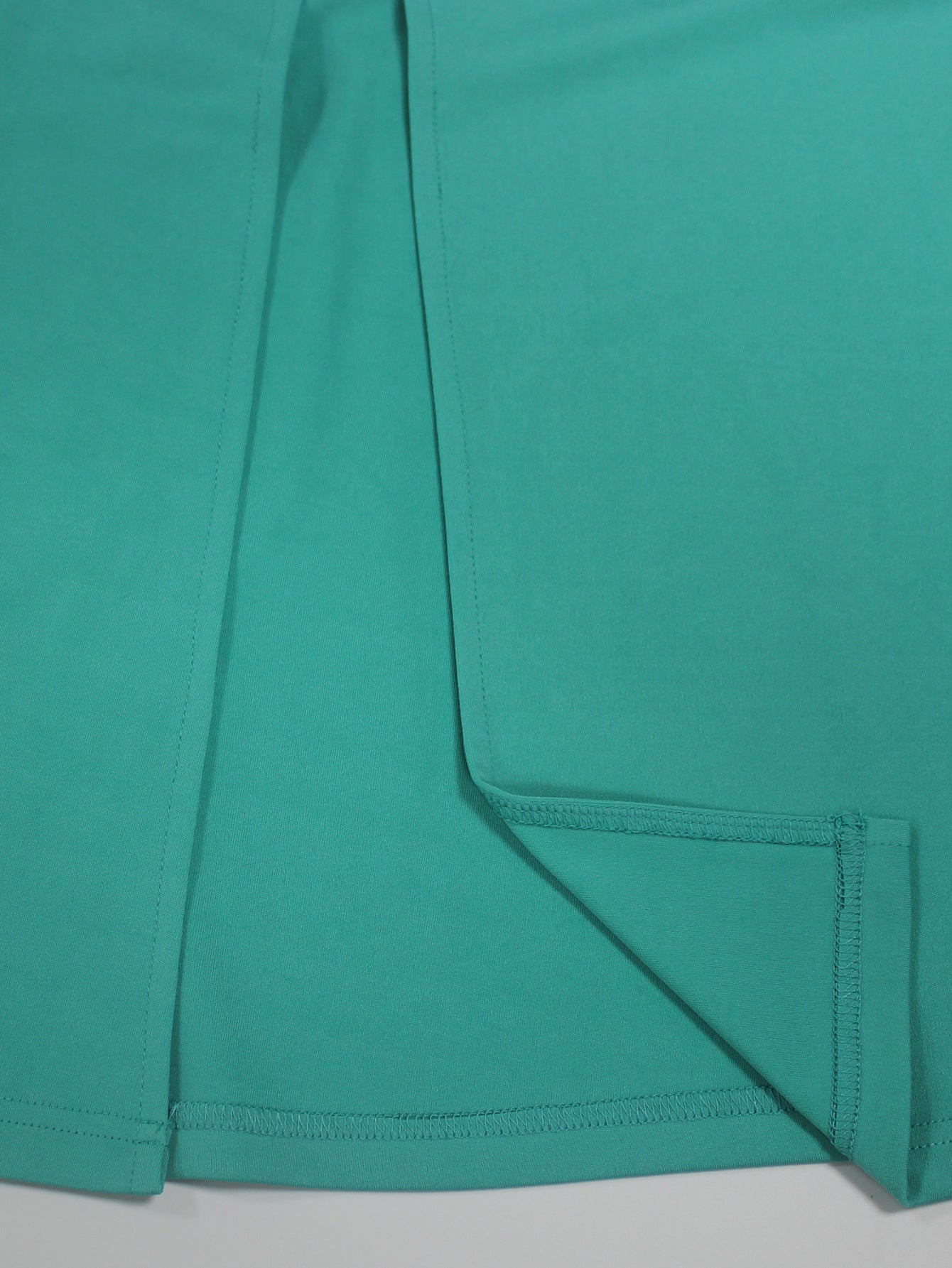 Women's Fashion Elegance Slash Shoulder Slit Solid Color Belt Long Dress 12