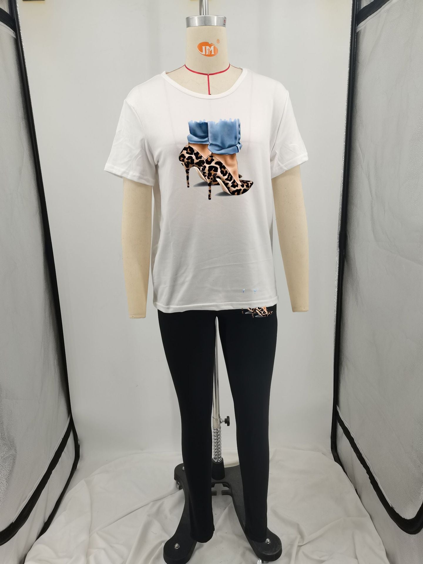 Women Solid Printed Top and Pant Casual Two-piece Set 14