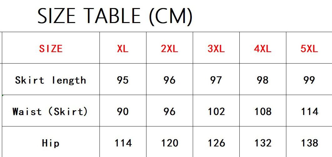 Plus Size Women's Denim Slim Long Skirt 6