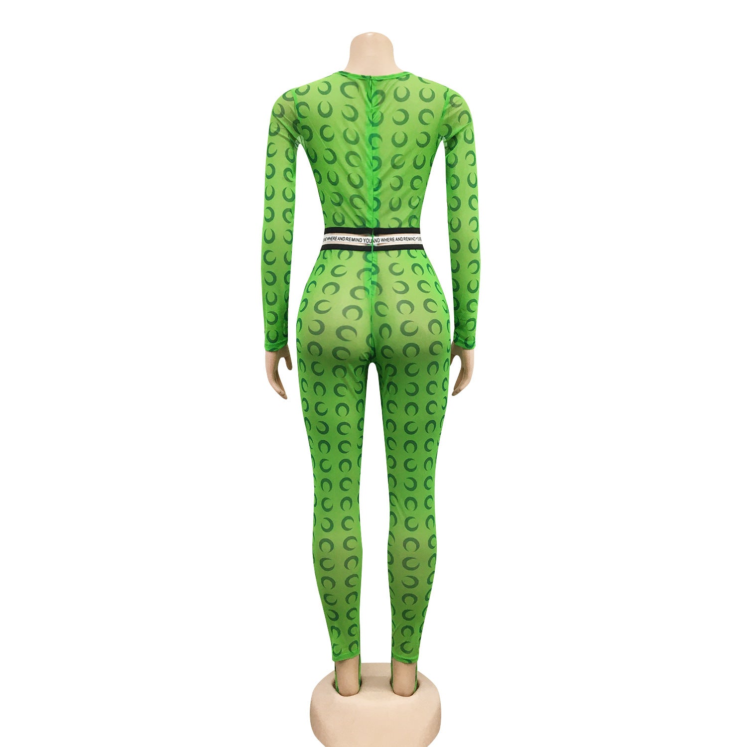 Fashionable And Sexy See-Through Mesh Nightclub Jumpsuit 25