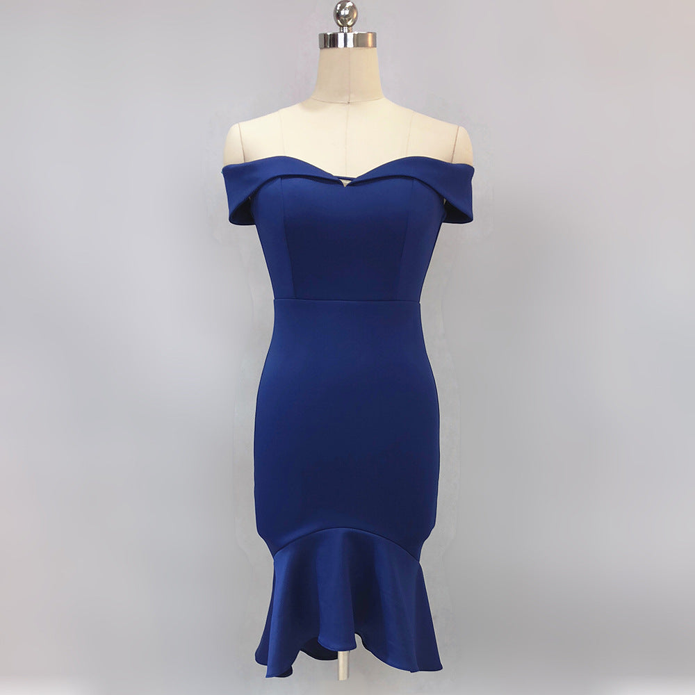 Women Spring Off Shoulder Mermaid Wedding Dress 13