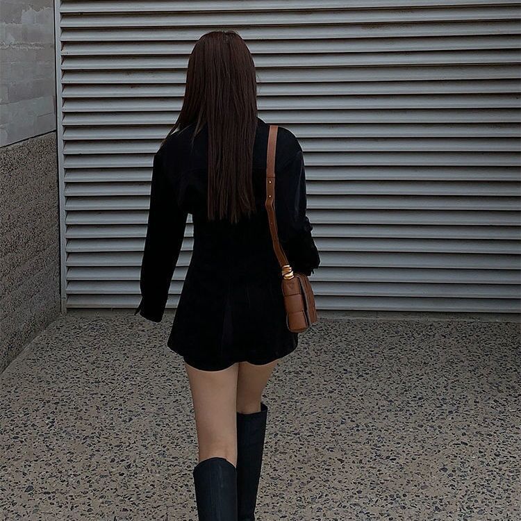 Women Spring autumn solid color Long Sleeve Slim Fit Long Sleeve Shirt 7