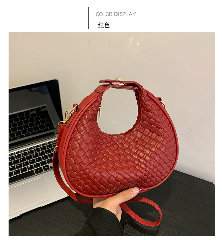 Retro Versatile Simple Diamond Women's Bag Shoulder Handbag 7