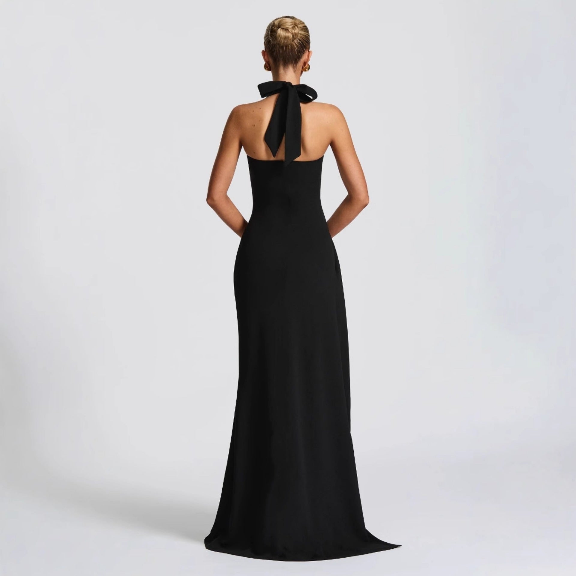 Summer Sexy High-Slit Tie-Waist Formal Gown 4