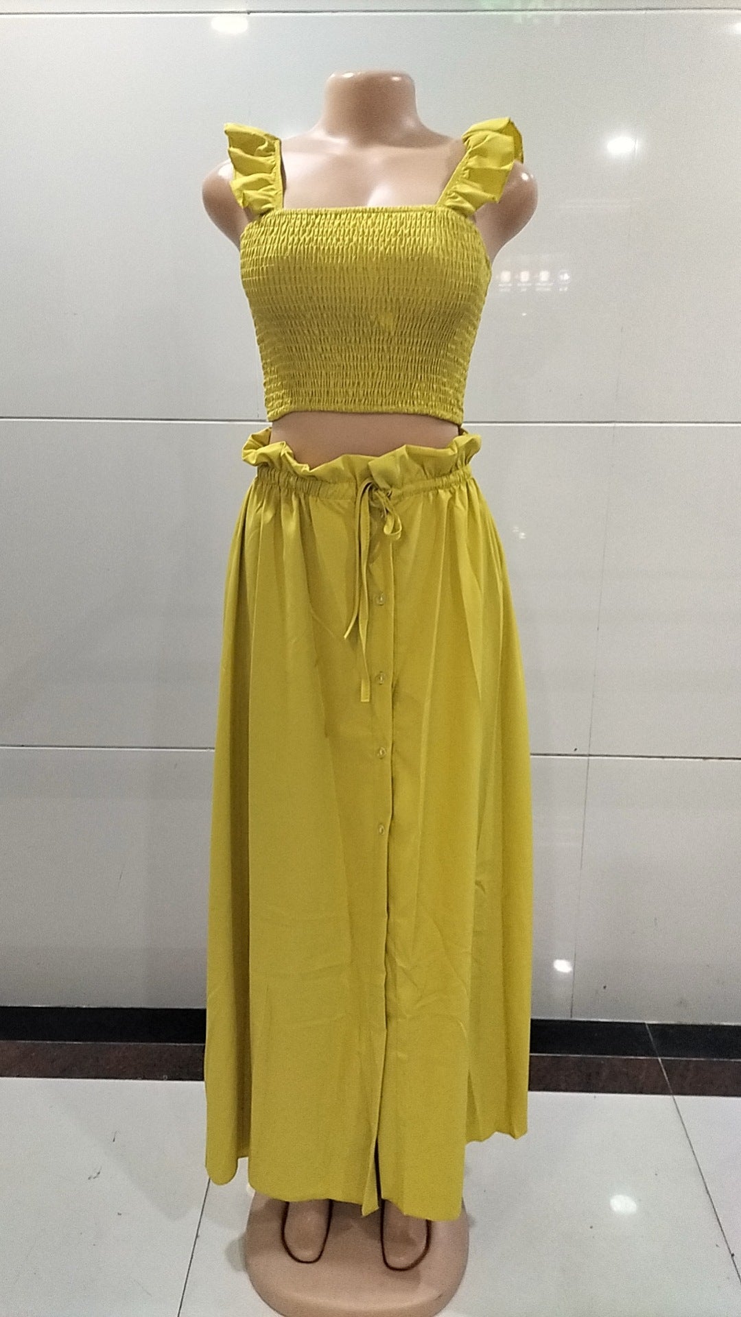 Fashion Solid Color Women's Strap Maxi Dress 8