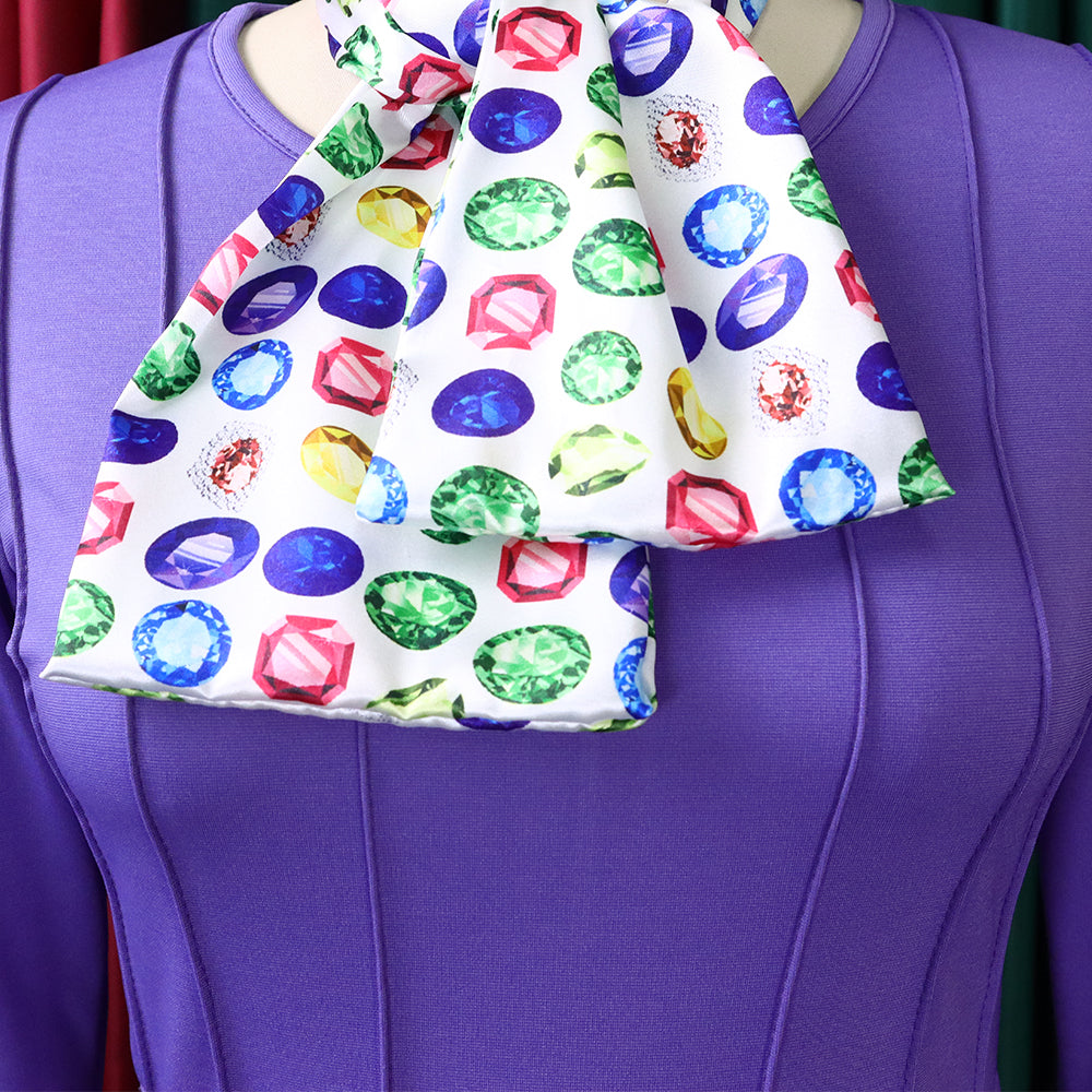 Women Fall Long Sleeve Solid Color Slit Scarf Bodycon Dress 11