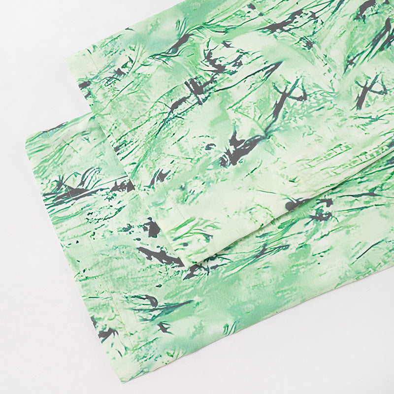 Women's Autumn And Winter Fashion Street Print Multi-Pocket Cargo Pants Casual Trousers 17