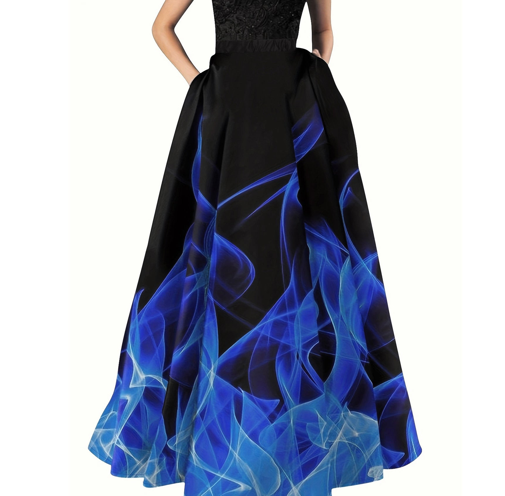 Women floral print elegant loose skirt 5