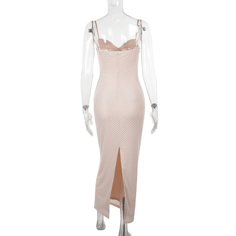 Women Spring Sexy Mesh Strap Dress 9