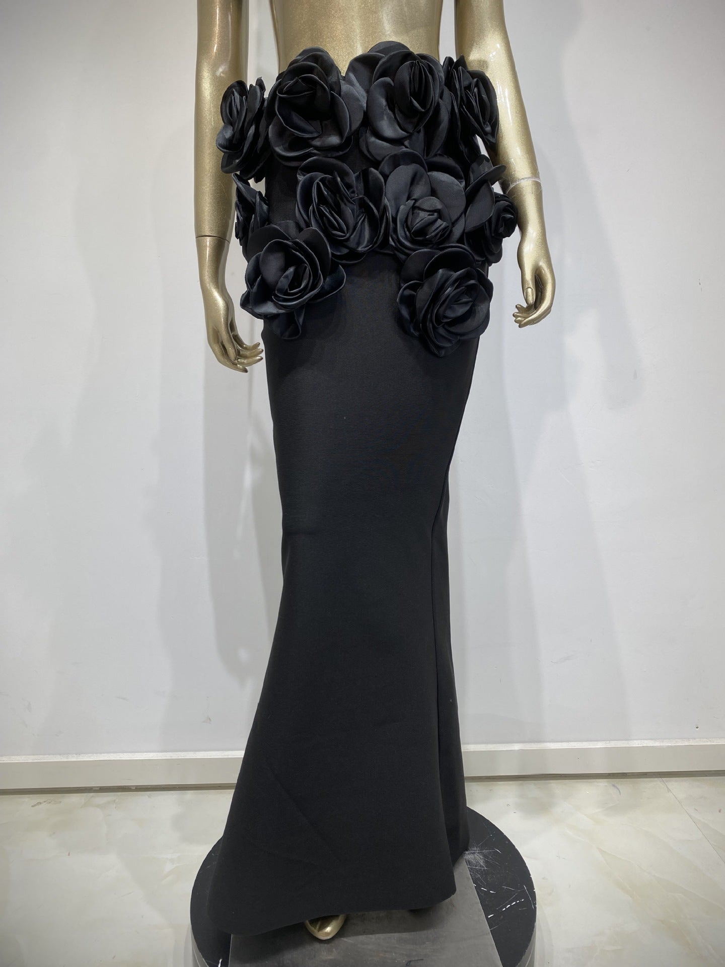 Floral Bustier Top & Long Skirt Beach Party Outfit 23