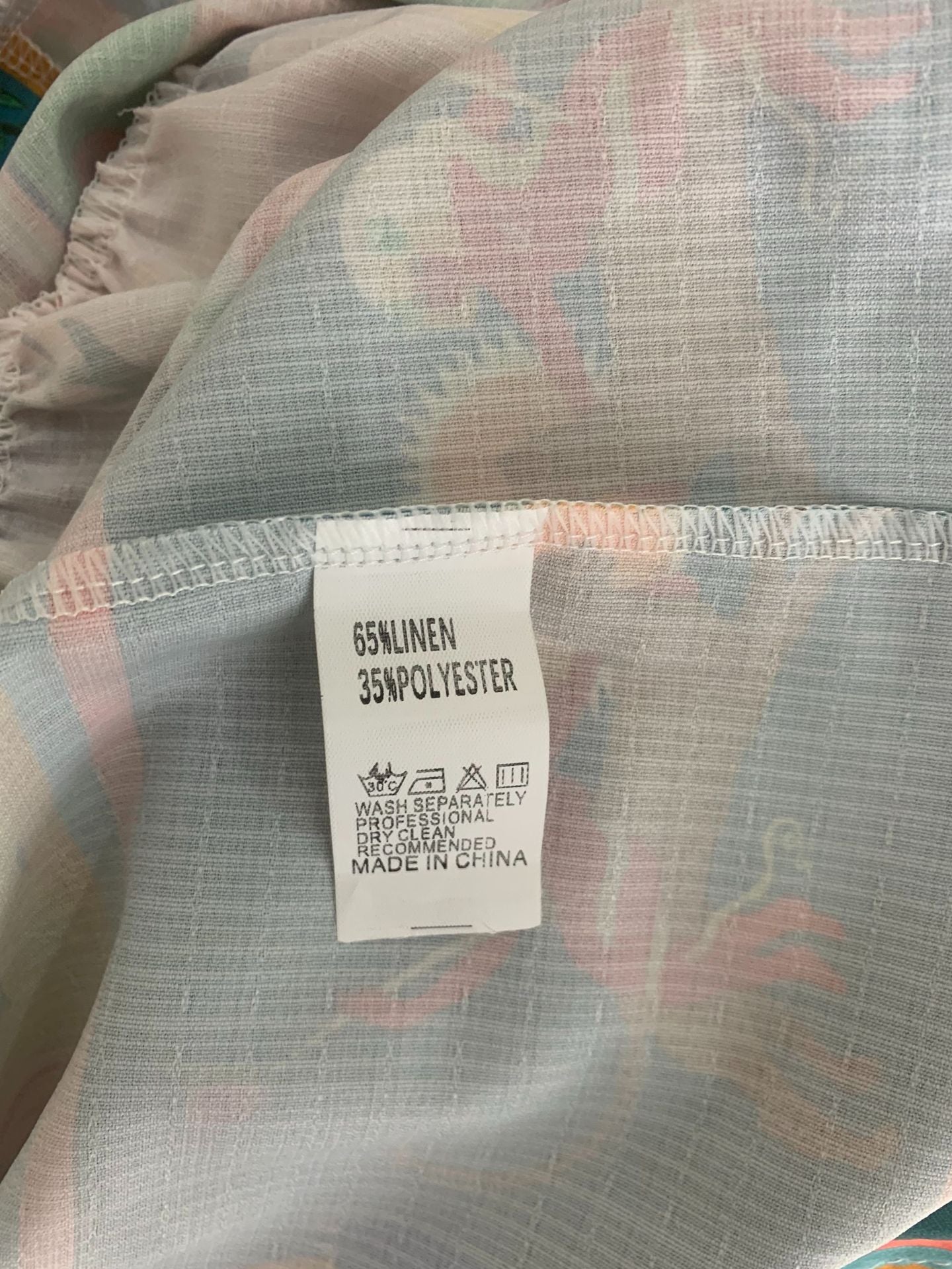 Women Long Sleeve Printed Lace-Up Pleated Dress 8