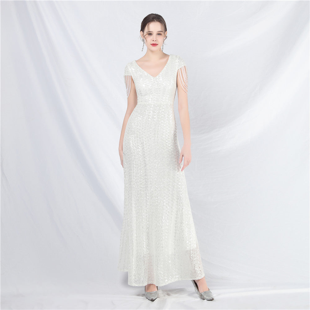 Plus Size Women Formal Party Sequin Evening Dress 6