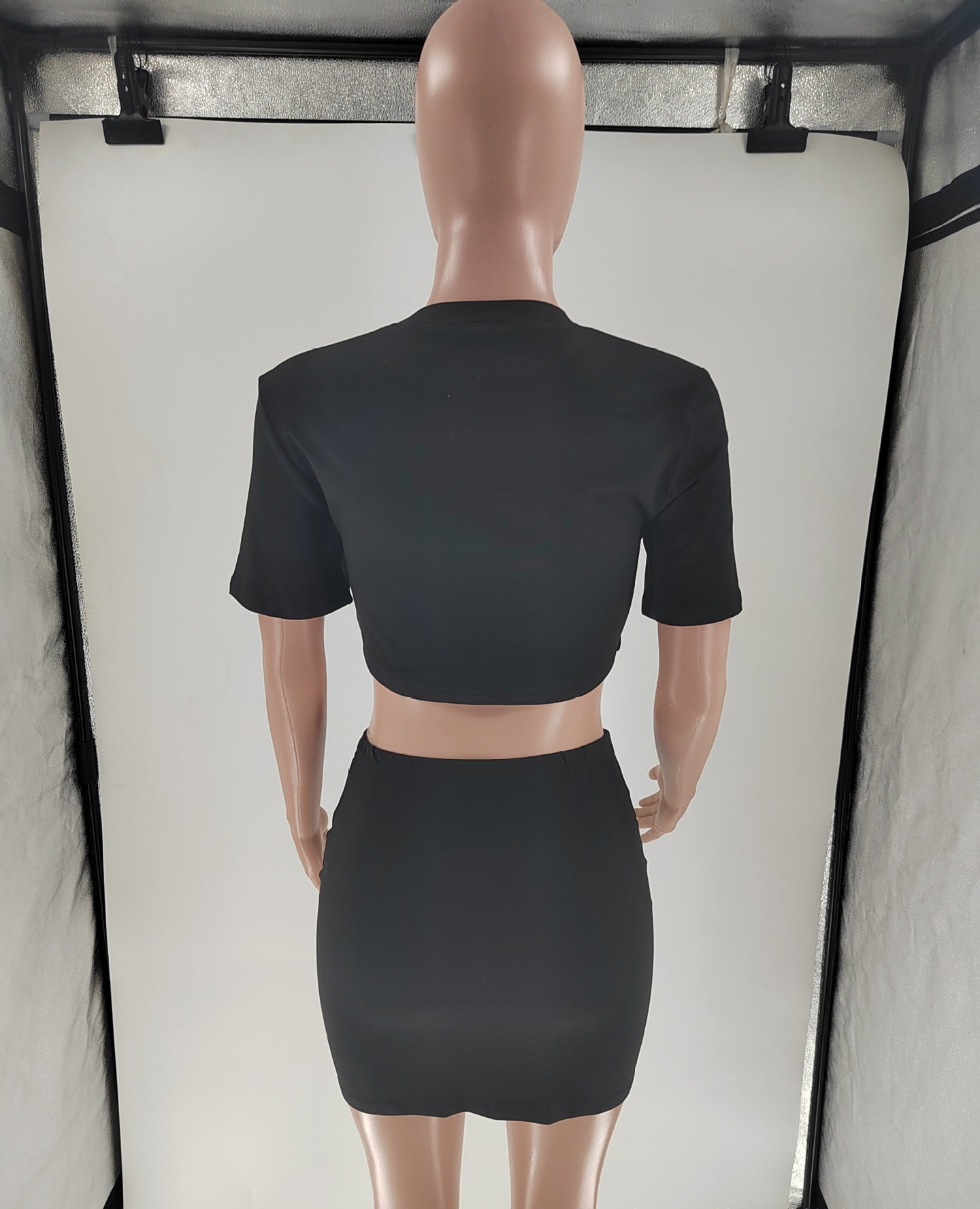 Women Casual Print Top and Skirt Two Piece Set 7