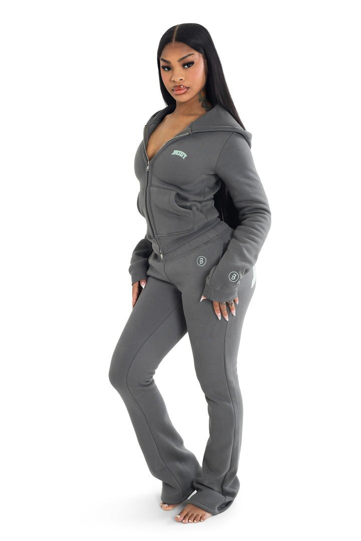 Women's Fashion Embroidered Autumn and Winter Hoodies pants Fashion Casual Set 24