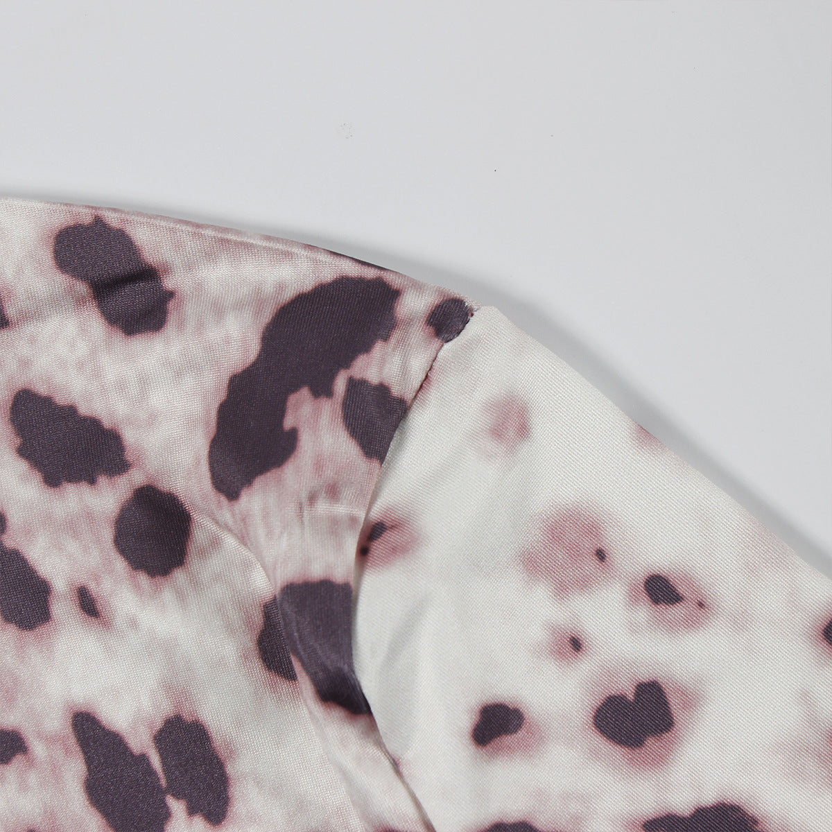 Spring Leopard Slim Sexy Fashion Long Sleeve Top Long Pants Two Piece Set 8