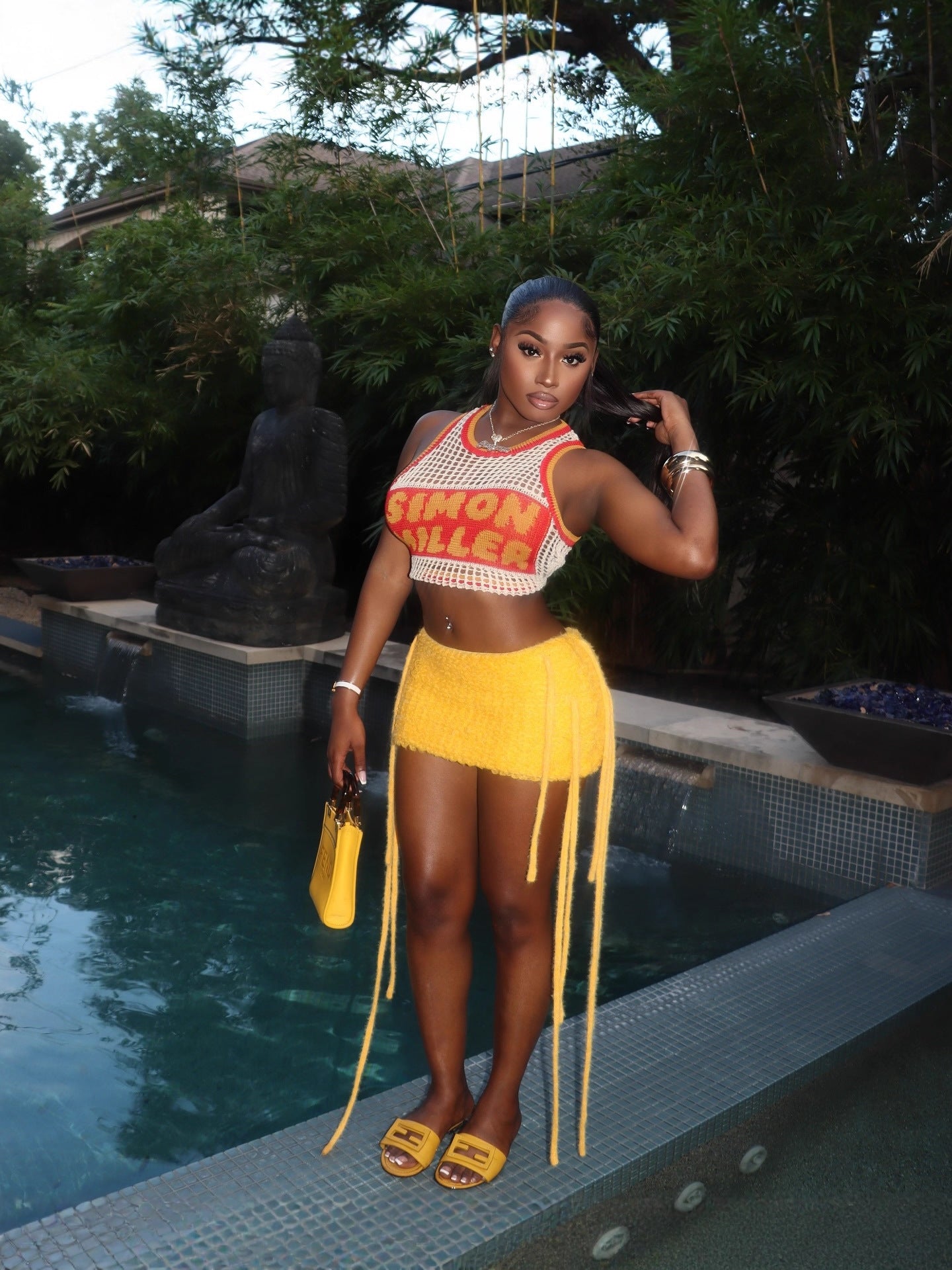 Summer Patchwork Fashion Print Mesh Sporty Knitting Vest Top Women 5